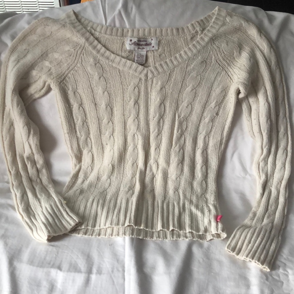 Cream Aeropostale Sweater